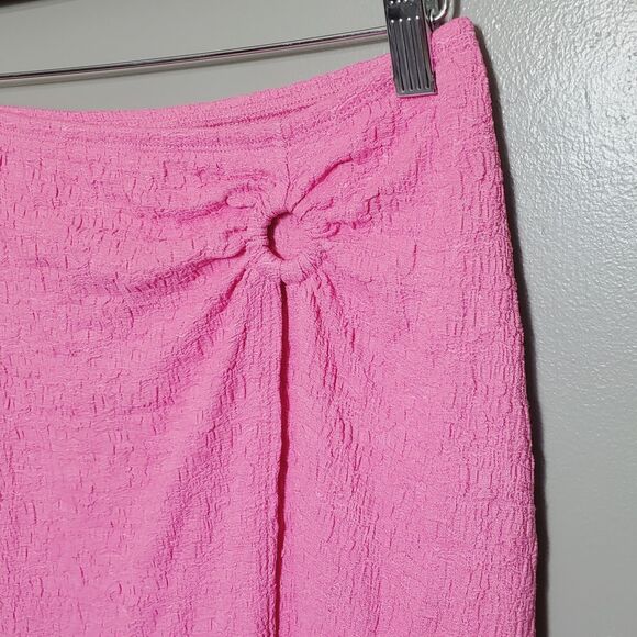 No Boundaries 2 Piece Juniors Flutter Strap Top Med & O-Ring Skirt Small Pink - Picture 7 of 12